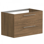 Spintelė po praustuvu Kame Gama, BU/8-3DR/48-PO, 80 cm, su push to open, Varinis ąžuolas
