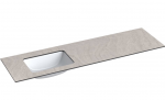 Praustuvas su stalvir&scaron;iu Kame Universal, WP/16-3/H12-P3-L, 160 cm, Pilkas mėnulis HPL
