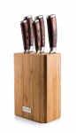 Peilių rinkinys + bambuko dėklas G21 Gourmet Nature 6002218, 5vnt