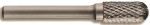 Kietmetalinė freza. Cilindrinė suapvalinta | T Line (&Oslash;) 8 mm, kotelis 6 mm (plastikinė dežutė)