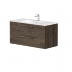 Spintelė po praustuvu Kame Gama, BU/10-3DR/20, 100 cm, Rudas ąžuolas