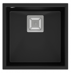 Plautuvė Quadron DAVID 40 HQD4242U7-BS, 420x420x225 anglies juoda/plieno