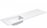Praustuvas su stavir&scaron;iu Kame Universal, WP/16-3/H16-P3-L, 160 cm, Matinė balta HPL