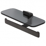 Dvigubas tualetinio popieriaus laikiklis su lentyna Geesa 919948-09-66