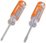 Mini-atsuktuvų rinkinys 2vnt. Kryžminis PH0, plok&scaron;čias 3,2mm. Bendras ilgis 9cm Truper&reg;