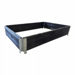 Medinė pakelta lysvė Klasika Garden, dažyta, 120 x 80 x 19,5 x 2 cm