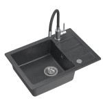 Plautuvės komplektas Quadron HCQS6244CZK_EX, Juoda