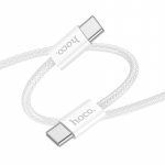 USB kabelis Hoco X104 60W USB-C to USB-C 2.0m baltas