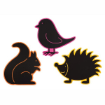 Lauko lentos Squirrel Bird Hedgehog 3 vnt