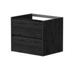 Spintelė po stalvir&scaron;iu KAME CITY, BUC/6-3DR/1P2, juodi profiliai, 60 cm, Juodas ąžuolas