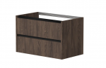 Spintelė po stalvir&scaron;iu KAME CITY, BUC/8-3DR/20P2, juodi profiliai, 80 cm, Rudas ąžuolas