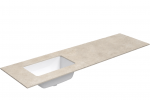 Praustuvas su stavir&scaron;iu Kame Universal, WP/16-3/H18-P3-L, 160 cm, Žemės akmens HPL