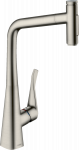 Virtuvinis mai&scaron;ytuvas su i&scaron;traukiama žarna Hansgrohe Metris Select M71 73816800