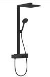 Du&scaron;o komplektas Hansgrohe Raindance E 300 1jet EcoSmart su ShowerTablet 350 termostatu, 27362670, matinė juoda
