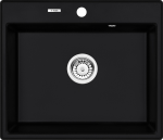 Granitinė virtuvinė plautuvė Deante Andante ZQN N103, juoda