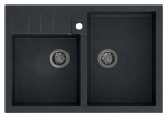 Plautuvė Quadron BILL 120 HCQB9062U8_BS, 900x620x195 juoda/plieno