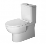 Pastatomas unitazas Duravit NO.1, Rimless 41820900A1, sėdynė su dangčiu SC, vandens padavimas i&scaron; apačios