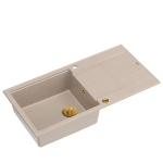 Plautuvė Quadron EVAN 146 XL, HCQE10050U2_PVDG1_P2O, pearl beige
