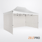 Prekybinės palapinės stogas ir sienos (4 vnt.) komplektas 3x4,5 Balta Zeltpro PROFRAME