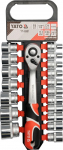 Įrankių rinkinys 1/2 CrV Yato YT-38681, 19 vnt.