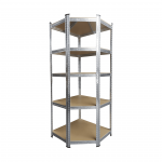 Kampinė sandėliavimo lentyna - stelažas, 180x70x70x40cm, 175kg