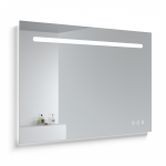 Veidrodis KAME SMART, su LED ap&scaron;vietimu, USB jungtis, bluetooth, 120 cm, MR-R04/120-80/TECH