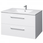 Vonios spintelė su praustuvu Riva SA 91-2, Balta, rankenėlės chromo