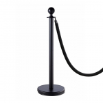 Virvinis atitvaras juodos spalvos su 150 cm juoda virve ROYAL