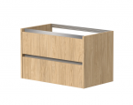 Spintelė po stalvir&scaron;iu KAME CITY, BUC/8-3DR/35P1, aliuminio profiliai, 80 cm, &Scaron;viesus ąžuolas