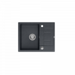 Plautuvė Quadron MORGAN 116, HB8210U8-BS_P2O, juodas deimantas