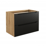 Apatinė spintelė Comad Luxor Black 82-80-2S, 80 cm, juoda