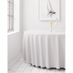 Atspari dėmėms Apvali staltiesė Balta D250