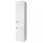 Ūkinė spintelė su 2 durelėm ir stalčiumi Riva SU 38G, Balta Matinė