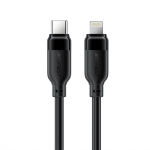 USB kabelis Acefast C16-01 USB-C to Lightning 1.2m juodas