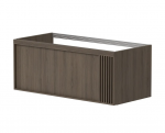 Spintelė po praustuvu Kame SOLE, BU/10-3DR/N08-GR-SOL, 100 cm, Dūminio ąžuolo faneruotė