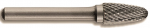 Kietmetalinė freza. Konusinė-užapvalinta forma &Oslash;8mm, kotelis 6mm (plastikinė dėžutė)