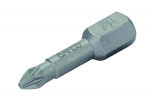 Suktuvo antgalis Torsion POZIDRIVE-PZ1 1/4" 25mm 2vnt/kpl. Bahco
