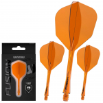 Smiginio strėlyčių integruota kotelio ir sparnelio sistema Winmau Fusion Integrated Flight Shaft 6 Orange