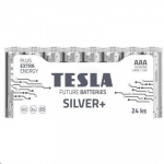 Baterijos Tesla AAA Silver+ Alkaline LR03 1150 mAh (24 vnt) (13032410)