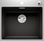 Plautuvė Blanco SUBLINE 500-IF/A 525999, juoda (su ekscentriniu ventiliu)
