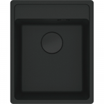 Granitinė plautuvė Franke MRG 210-37A 135.0683.047, juoda matinė (juodas rankinis ventilis)