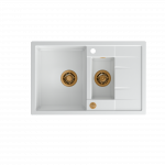 Plautuvė Quadron MORGAN 156, HB8224U1-C1_P2O, balta