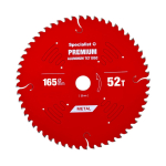 SPECIALIST+ pjovimo diskas Aluminium 165x52Tx20mm