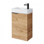 Apatinė spintelė su praustuvu Riva SA 40A-5, Gold Craft Oak