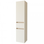 Ūkinė spintelė su 2 durelėm ir stalčiumi Riva SU 38G, Beige Matinė