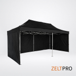 Prekybinės palapinės stogas ir sienos (4 vnt.) komplektas 3x6 Juoda Zeltpro TITAN