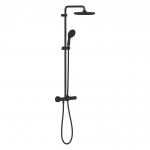 Termostatinė du&scaron;o sistema Grohe Vitalio Start System 250, 266772431, juoda matinė