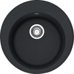 Plautuvė FRANKE Ronda ROG 610-41, 114.0199.717, su ekscentriniu ventiliu, onikso (juoda)