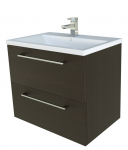 Apatinė spintelė su praustuvu SCANDIC 61 cm juodas ąžuolas 15112301