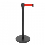 Juostinis atitvaras juodos spalvos su 300 cm raudona juosta FLEX